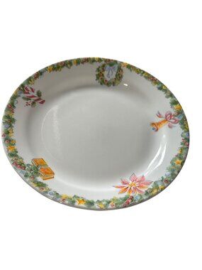 Corelle By Corning Holiday Plates 7.25" Set Of 6 Christmas Microwave Safe USA